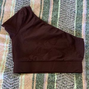 One shoulder workout top